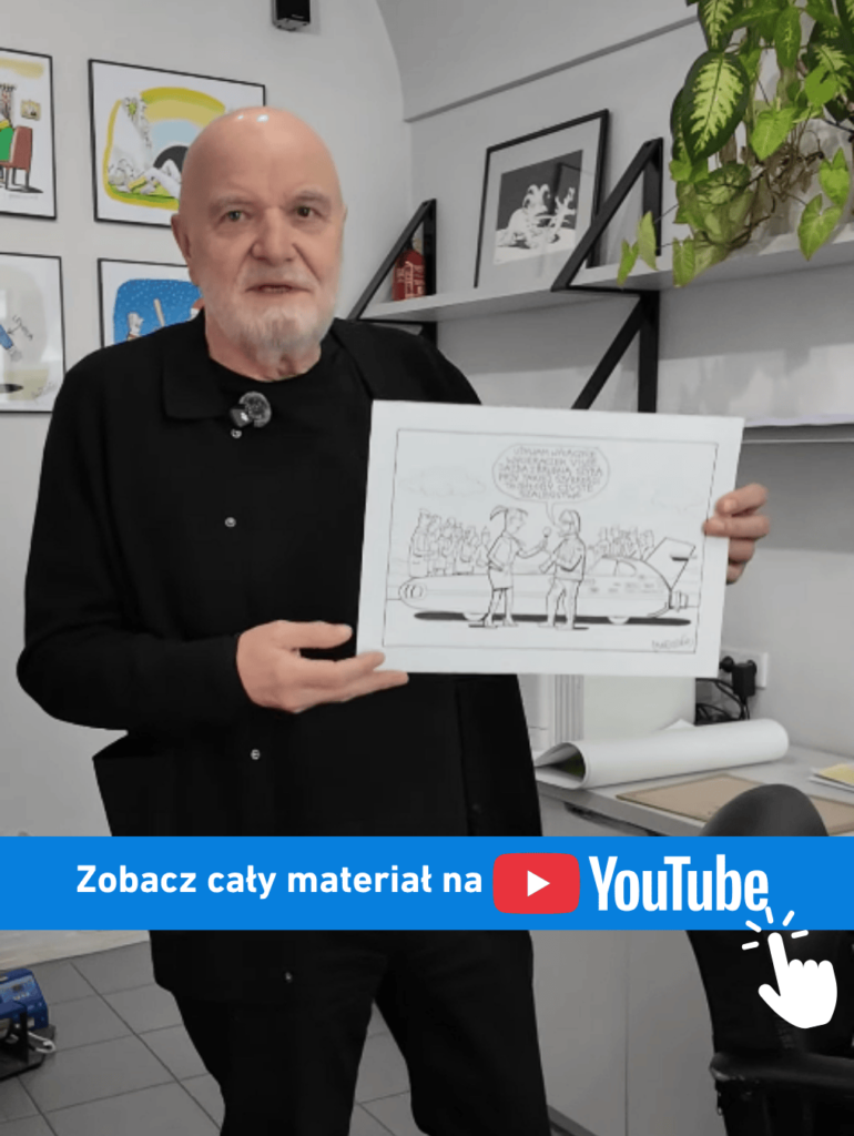 andrzej mleczko opowiadający o procesie powstania grafik